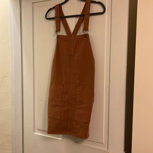 Burnt Orange Overall Skirt/Dress